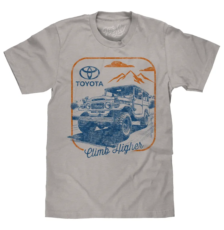 Retro Toyota Land Cruiser Climb Higher T-Shirt - Light Gray made by Zulily