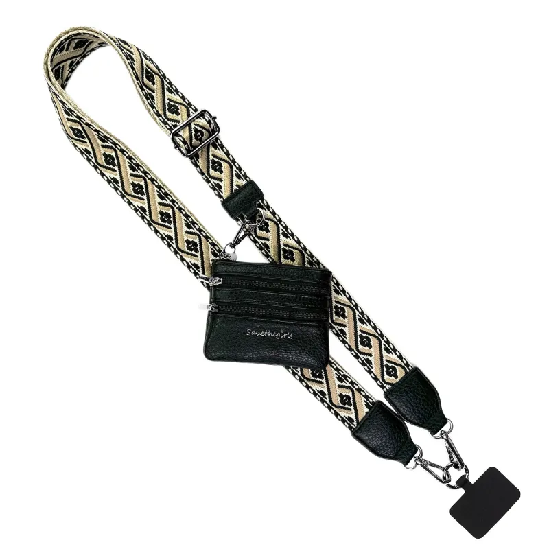 Clip & Go Strap w/Zippered Pouch XOXO made by Save The Girls