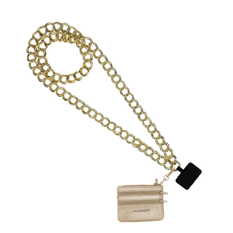 Clip & Go Double Link Chain w/Pouch made by Save The Girls