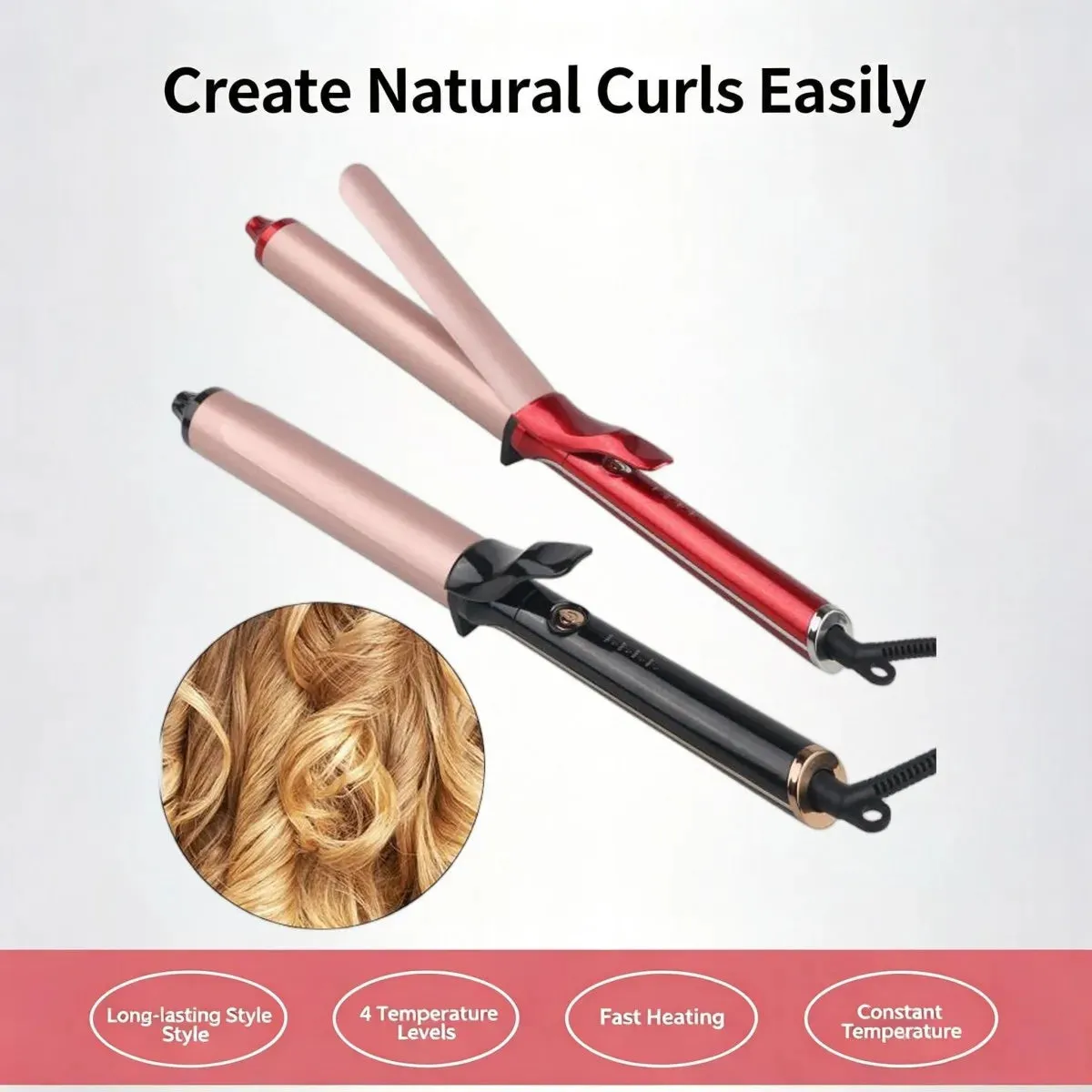 Adjustable Temp Hair Curling Wand sold by Zulily product image thumbnail 3