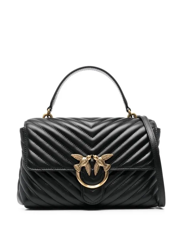 Handbag Lady Love Puff Quilted Nappa Black made by Pinko