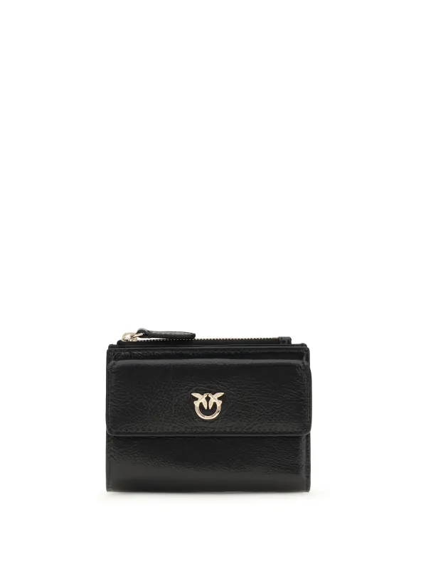 Leather Wallet Black/Gold made by Pinko