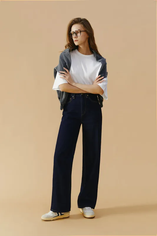 Coney Island Whitefish High Rise Wide Jeans HJ007 made by Hey Joanie