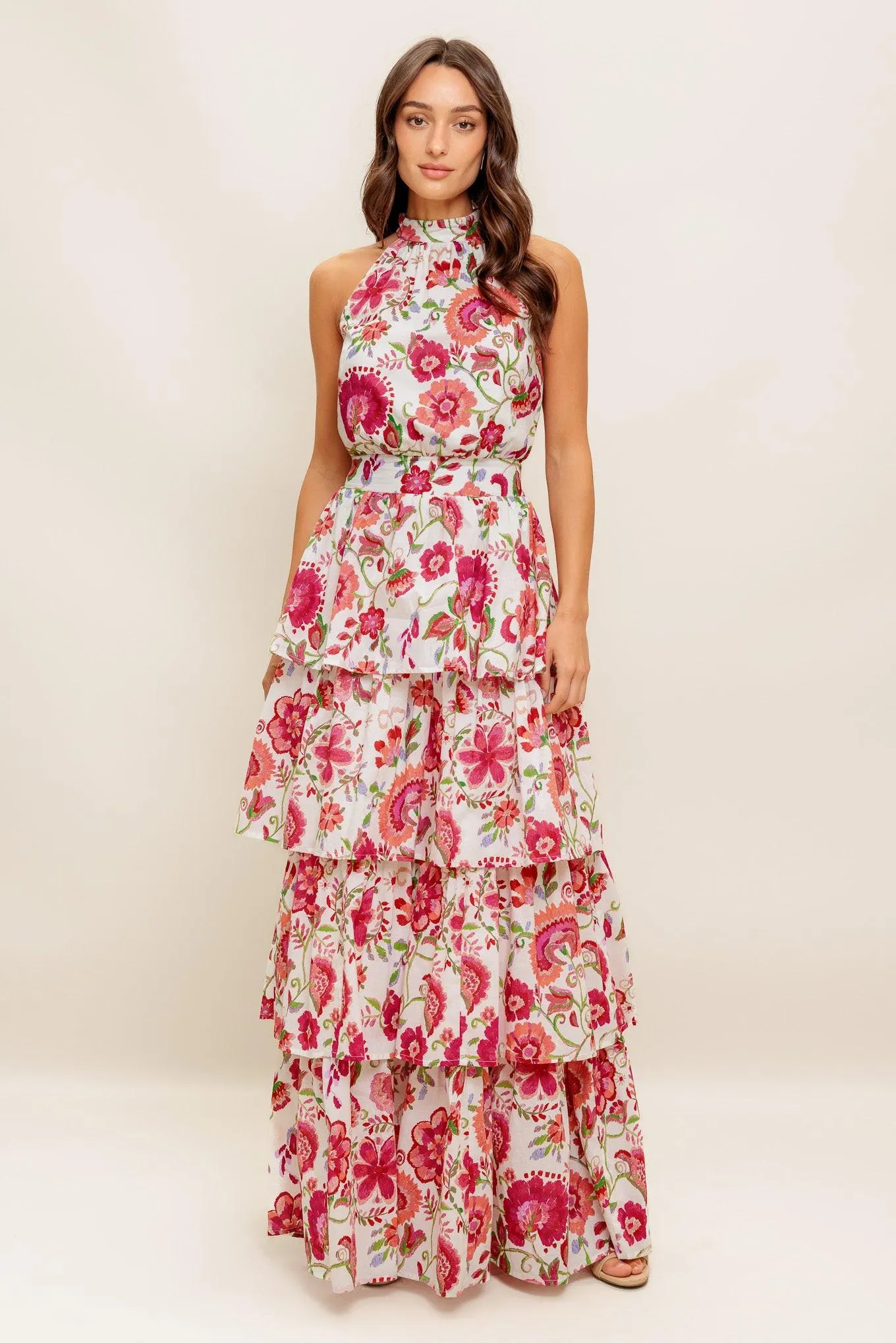 Floral Rhapsody Woven Maxi Dress sold by Zulily