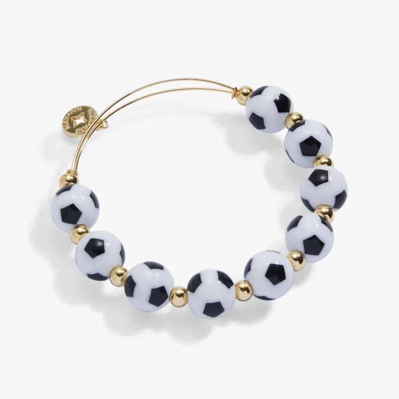 Soccer Oversized Beaded Bangle made by Alex and Ani