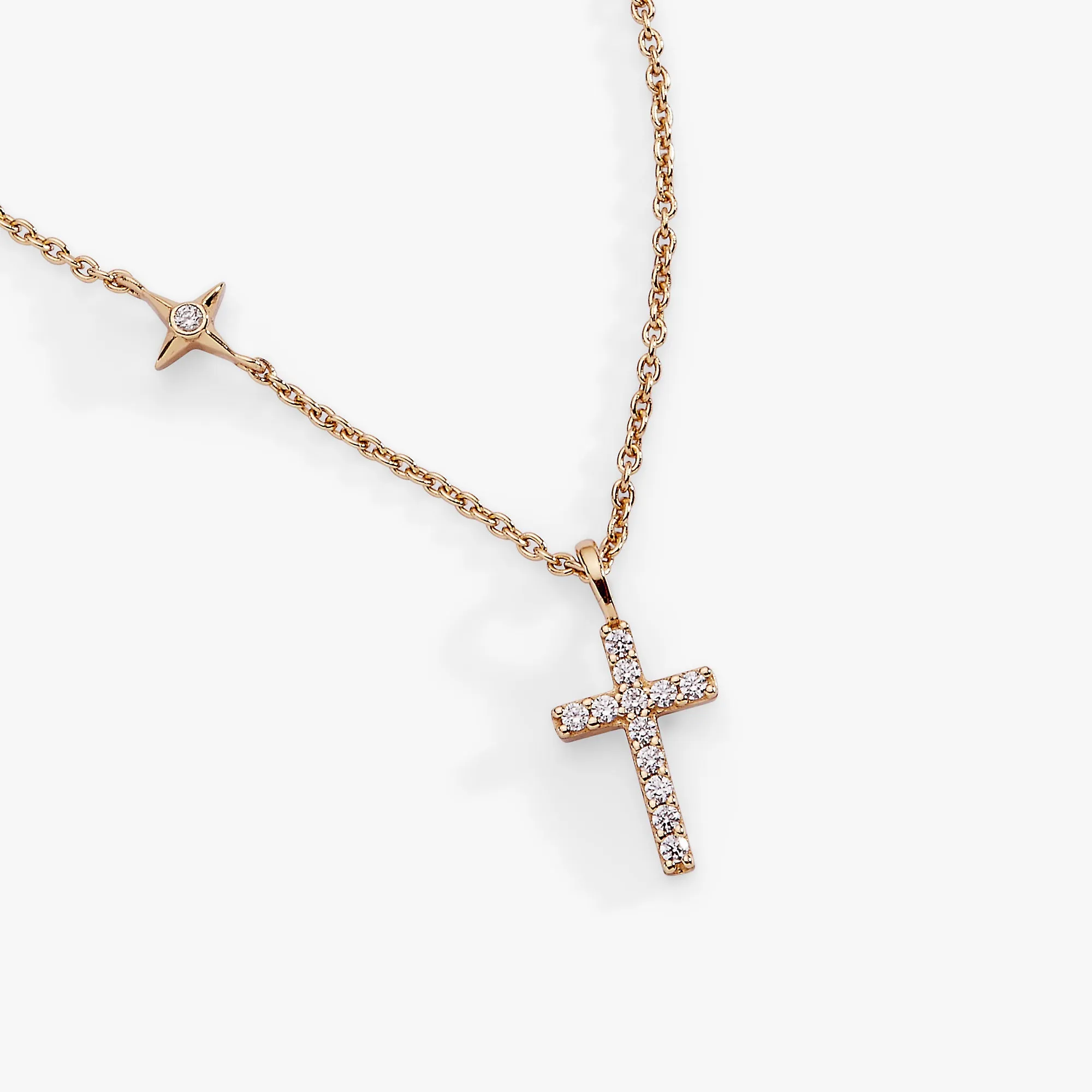 Cross Delicate Pave Crystal Pendant Necklace sold by Zulily product image thumbnail 3