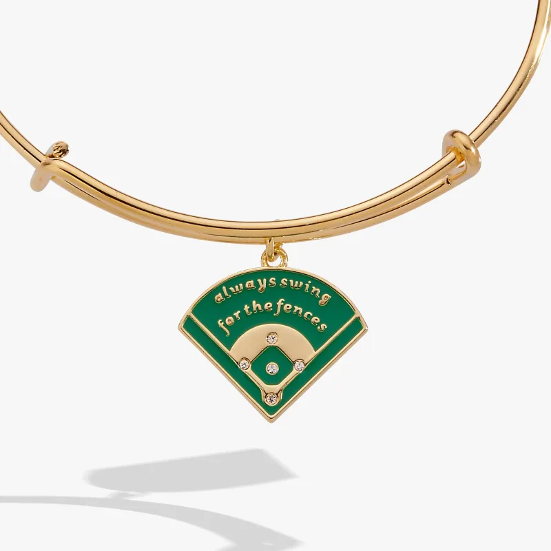 "Always Swing for the Fences" Charm Bangle made by Alex and Ani