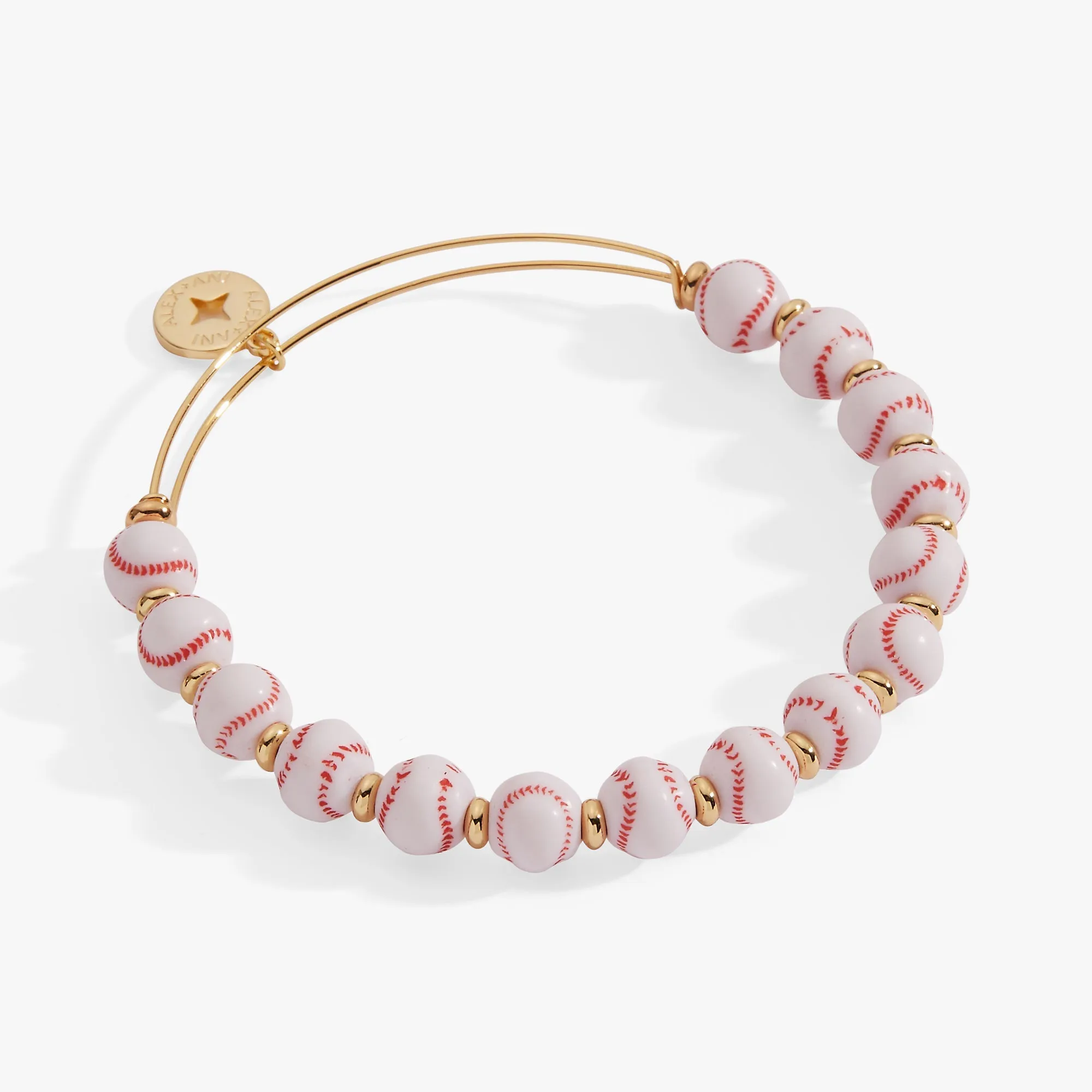 Baseball Beaded Bangle sold by Zulily