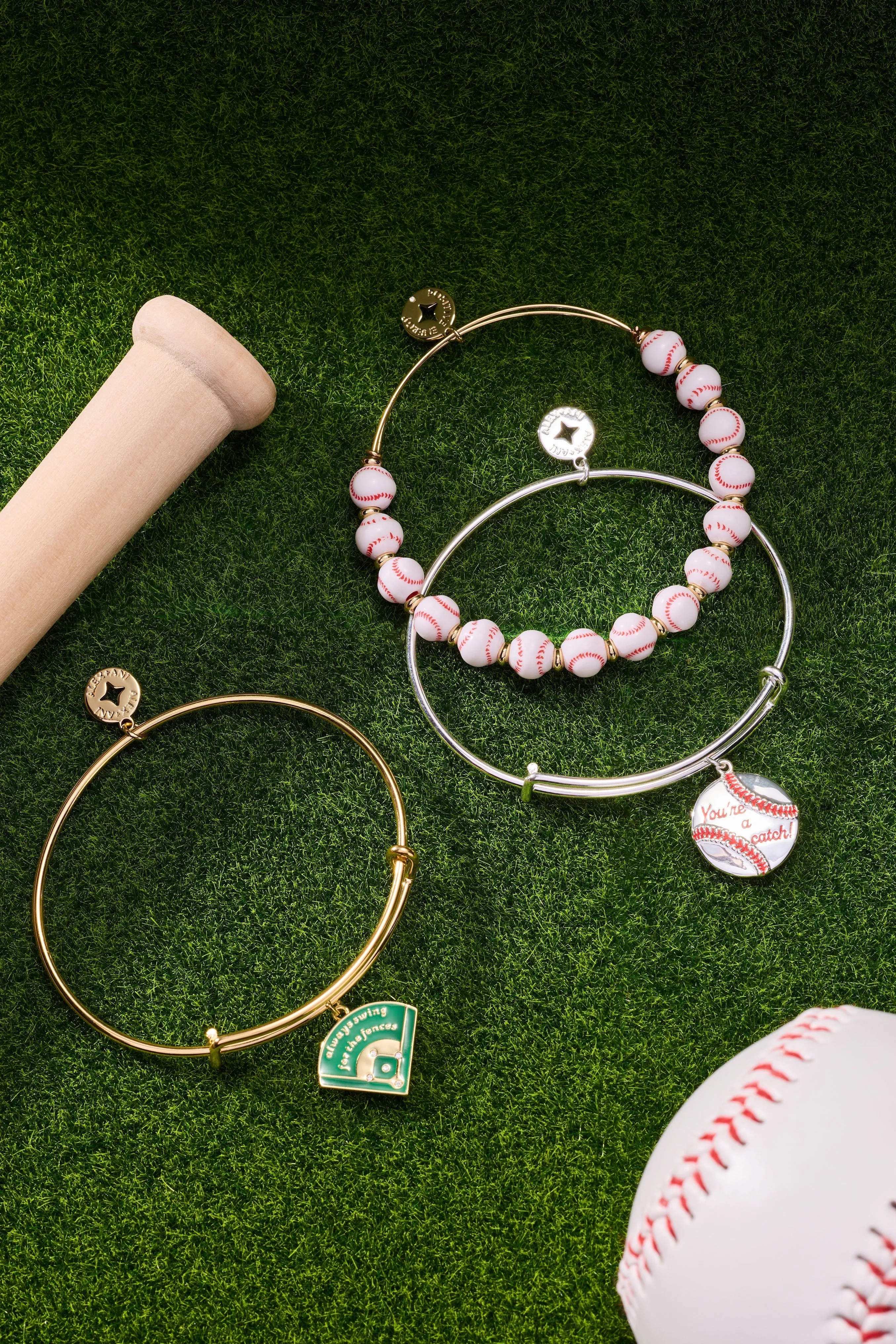 Baseball Beaded Bangle sold by Zulily product image thumbnail 5