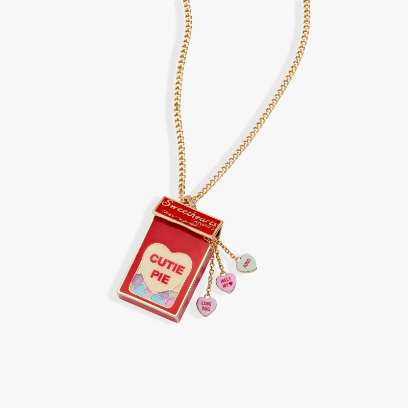 Sweethearts® Box Locket And Heart Charm Necklace made by Alex and Ani