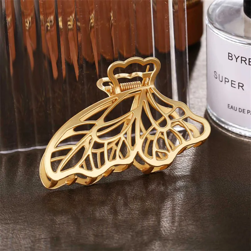 Goldtone Openwork Butterfly Wings Hair Clip made by Zulily