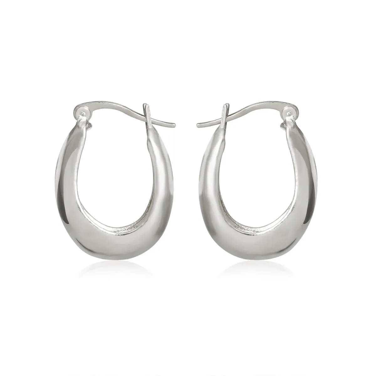 Silvertone Graduated Hoop Earrings sold by Zulily