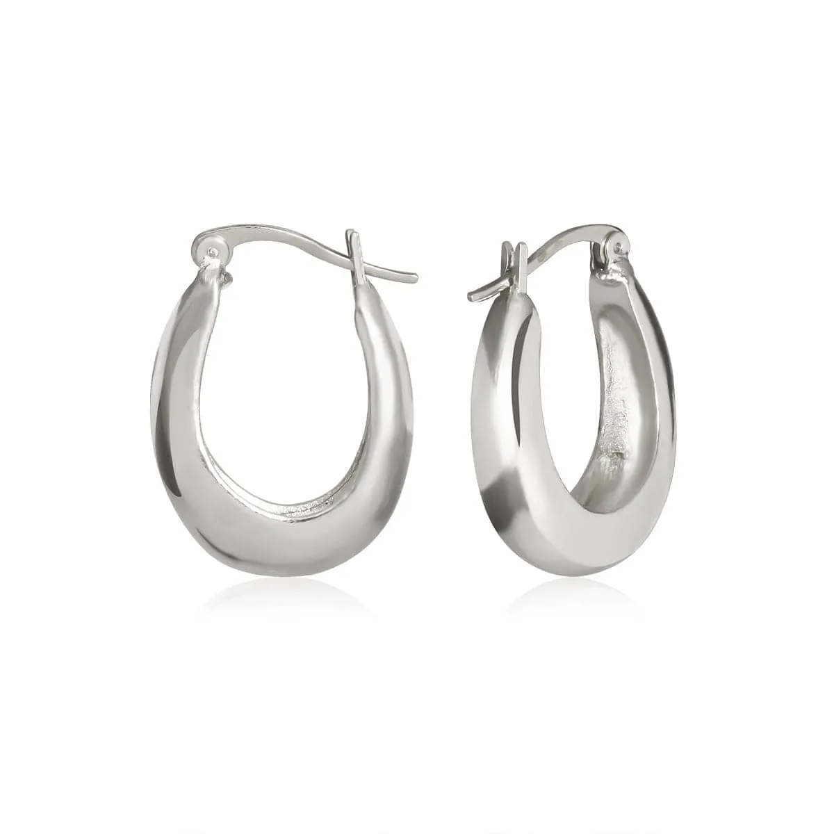 Silvertone Graduated Hoop Earrings sold by Zulily product image thumbnail 2