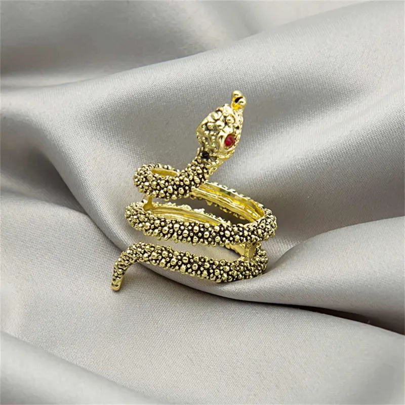Cubic Zirconia & Goldtone Snake Ring made by Zulily