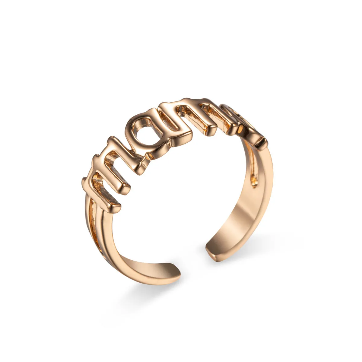 Goldtone 'Mama' Open Ring sold by Zulily product image thumbnail 2