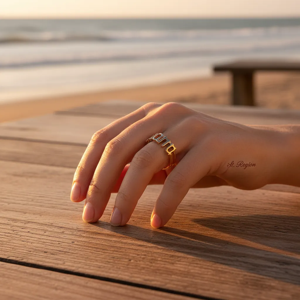 Goldtone 'Mama' Open Ring sold by Zulily product image thumbnail 5