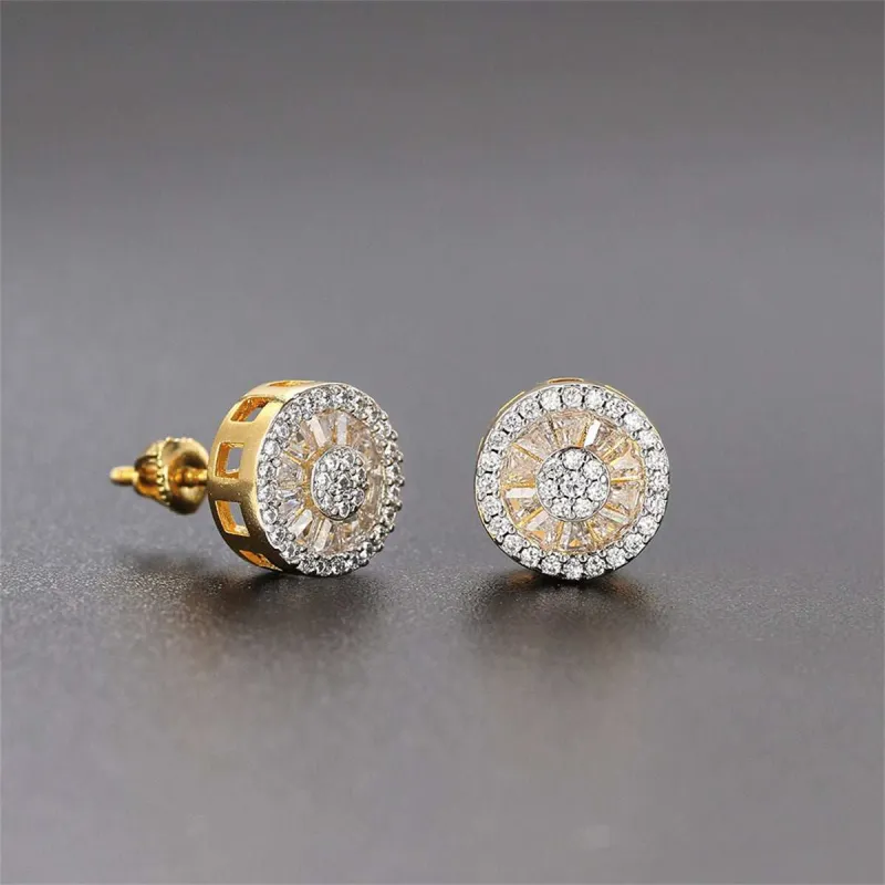 Crystal & Cubic Zirconia Round Stud Earrings made by Zulily
