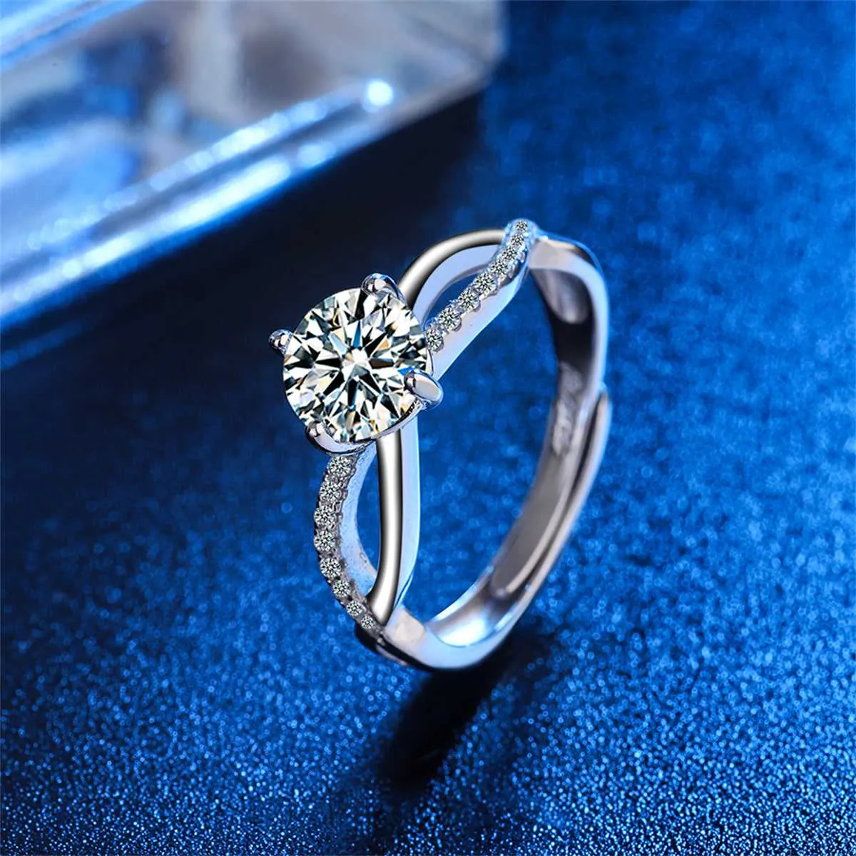 Crystal & Cubic Zirconia Crisscross Ring sold by Zulily product image thumbnail 3