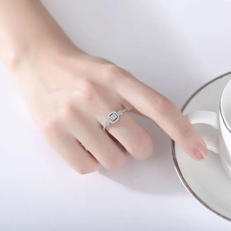 Cubic Zirconia & Crystal Silvertone Adjustable Ring made by Zulily