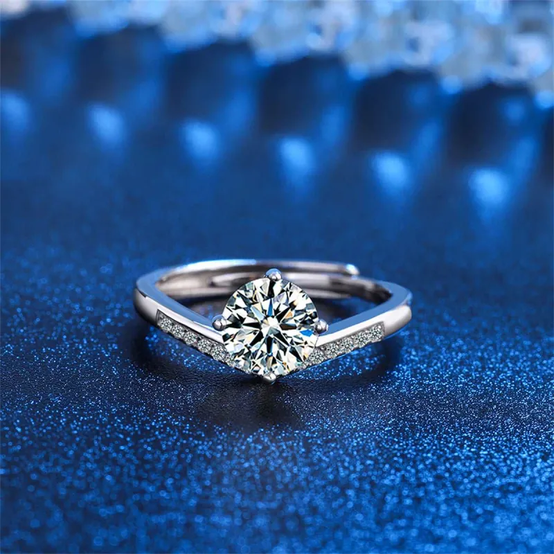 Crystal & Cubic Zirconia V Ring made by Zulily