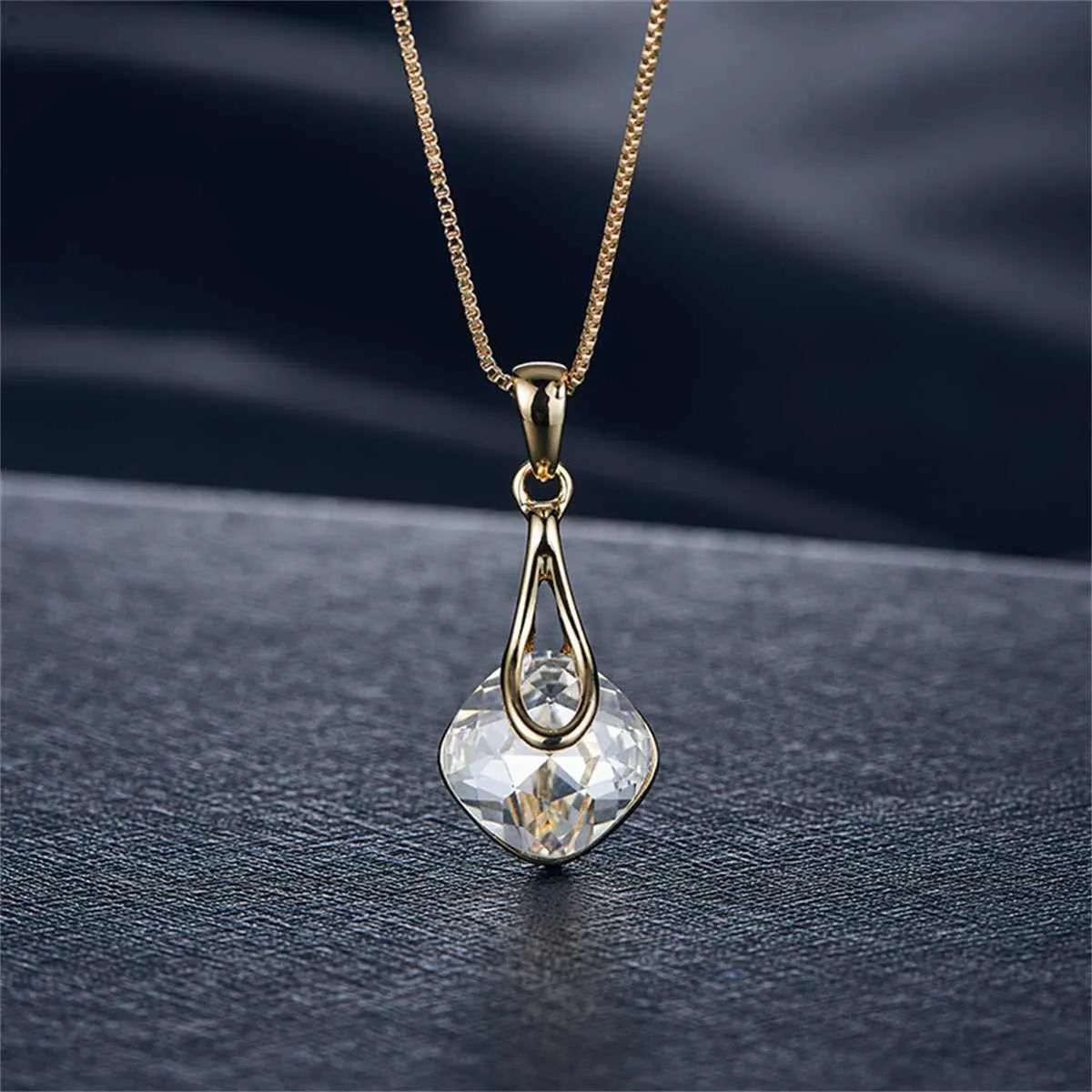 Crystal & Goldtone Drop Earrings & Pendant Necklace sold by Zulily product image thumbnail 3