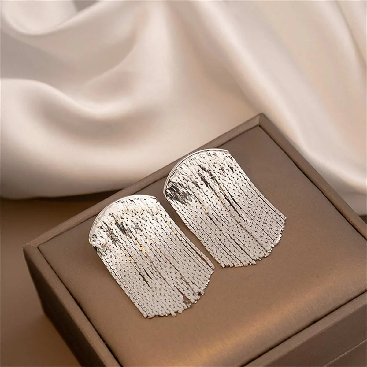 Silvertone Tassel Drop Earrings sold by Zulily product image thumbnail 5