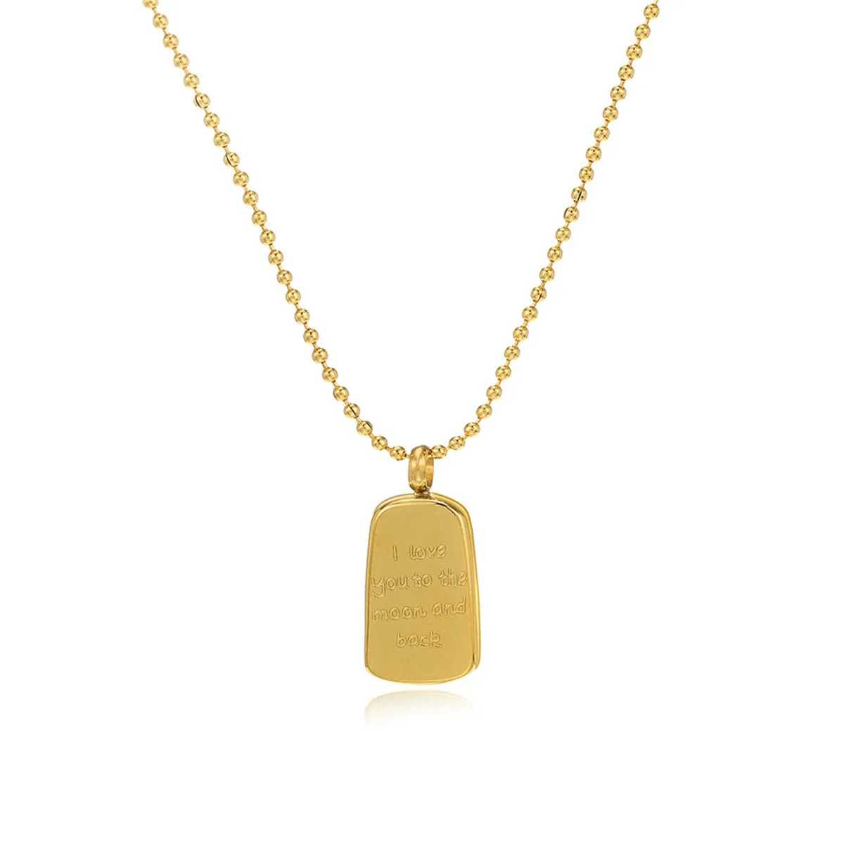 Goldtone 'Love You to the Moon & Back' Pendant Necklace sold by Zulily