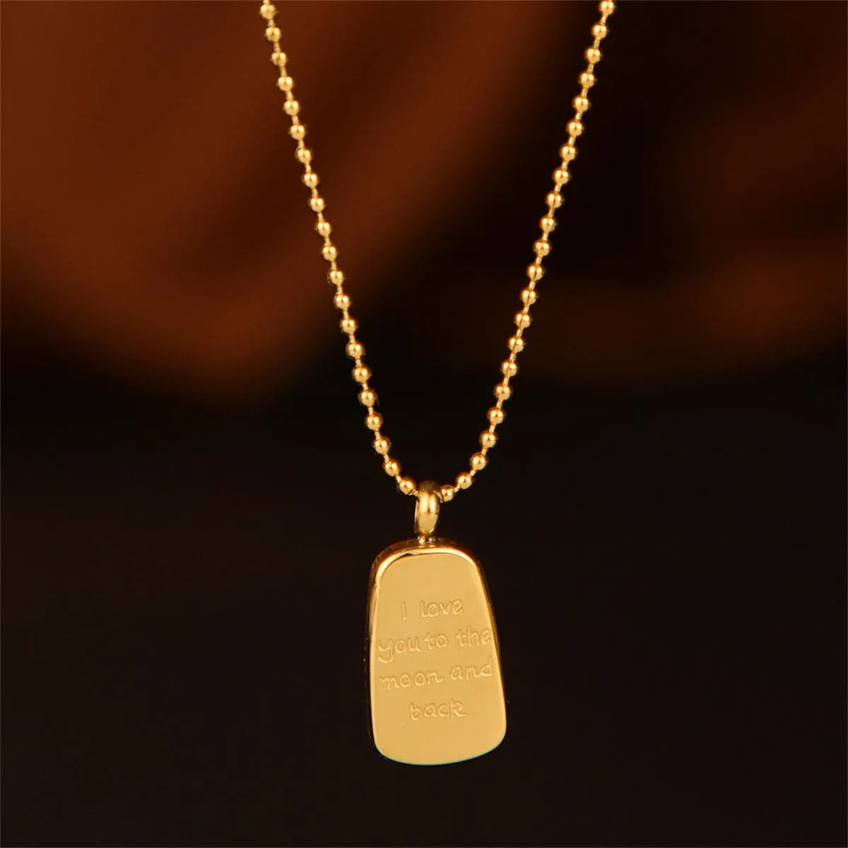 Goldtone 'Love You to the Moon & Back' Pendant Necklace sold by Zulily product image thumbnail 2