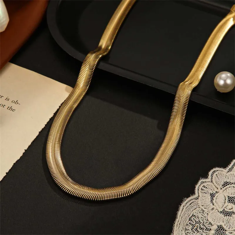 Goldtone Snake Chain Necklace made by Zulily
