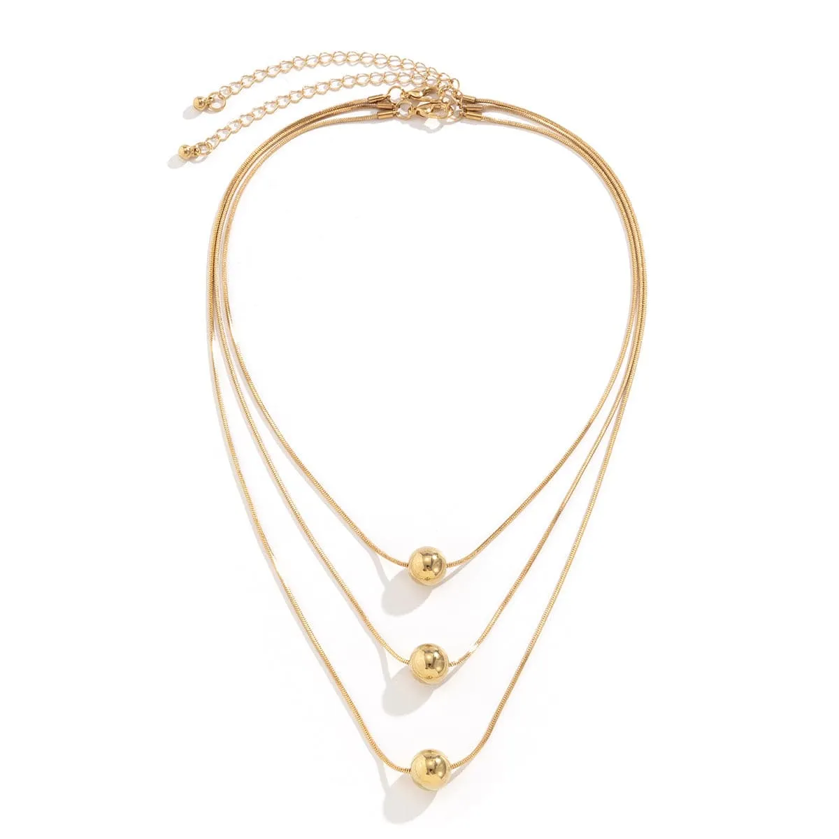 Goldtone Ball Necklace Set sold by Zulily product image thumbnail 2