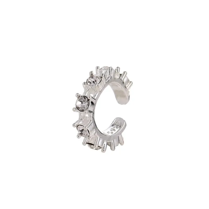 Cubic Zirconia & Silvertone Ear Cuff made by Zulily
