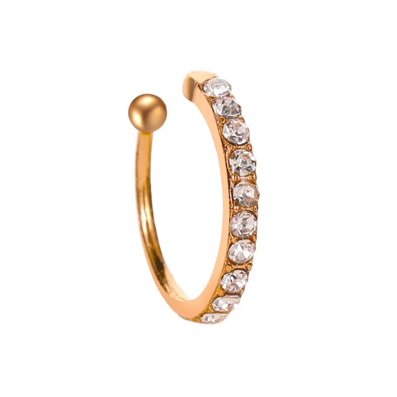 Cubic Zirconia & Goldtone Ear Cuff made by Zulily