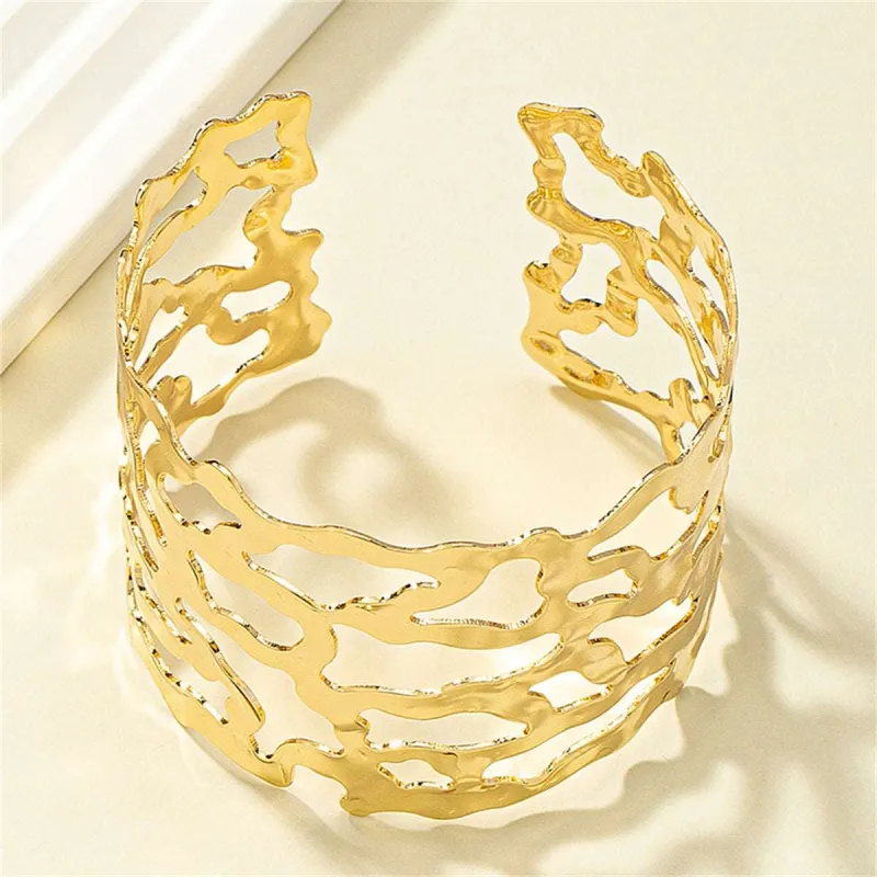 Goldtone Openwork Cuff made by Zulily