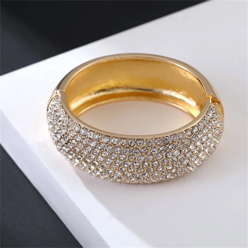 Cubic Zirconia & Goldtone Bangle made by Zulily