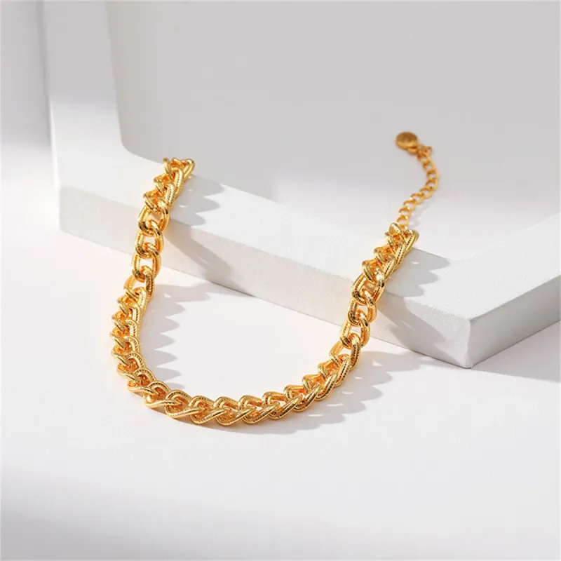 Goldtone Curb Chain Bracelet made by Zulily