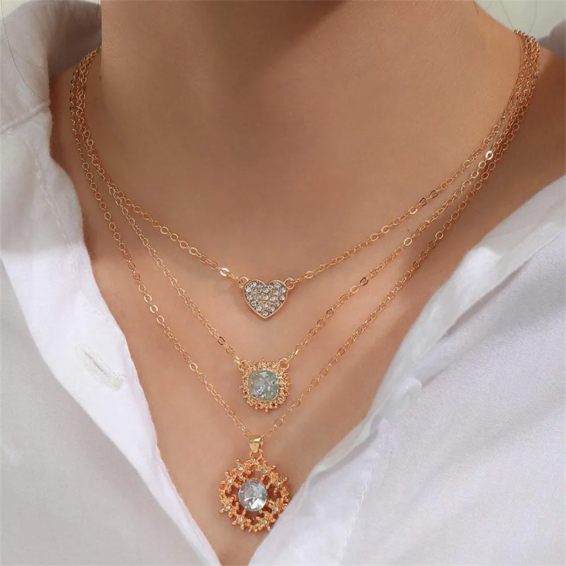 Crystal & Cubic Zirconia Heart Pendant Necklace Set made by Zulily