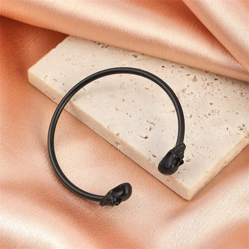 Rhodium Plated Skull Cuff made by Zulily