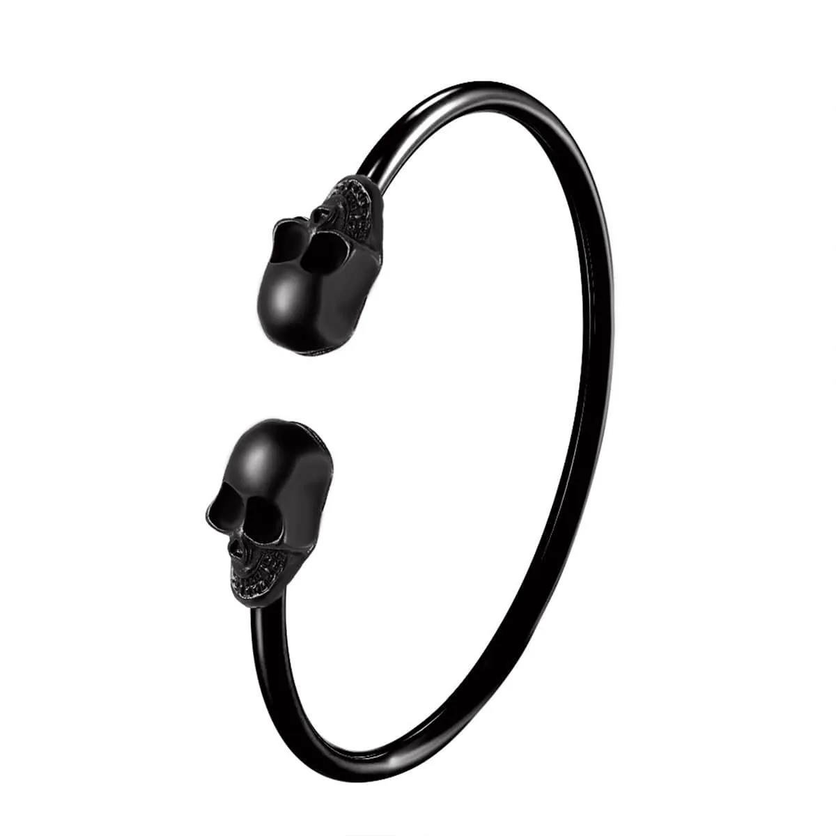 Rhodium Plated Skull Cuff sold by Zulily product image thumbnail 2