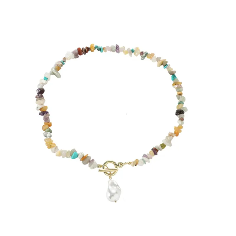 Resin Resin & Pearl Toggle Pendant Necklace made by Zulily