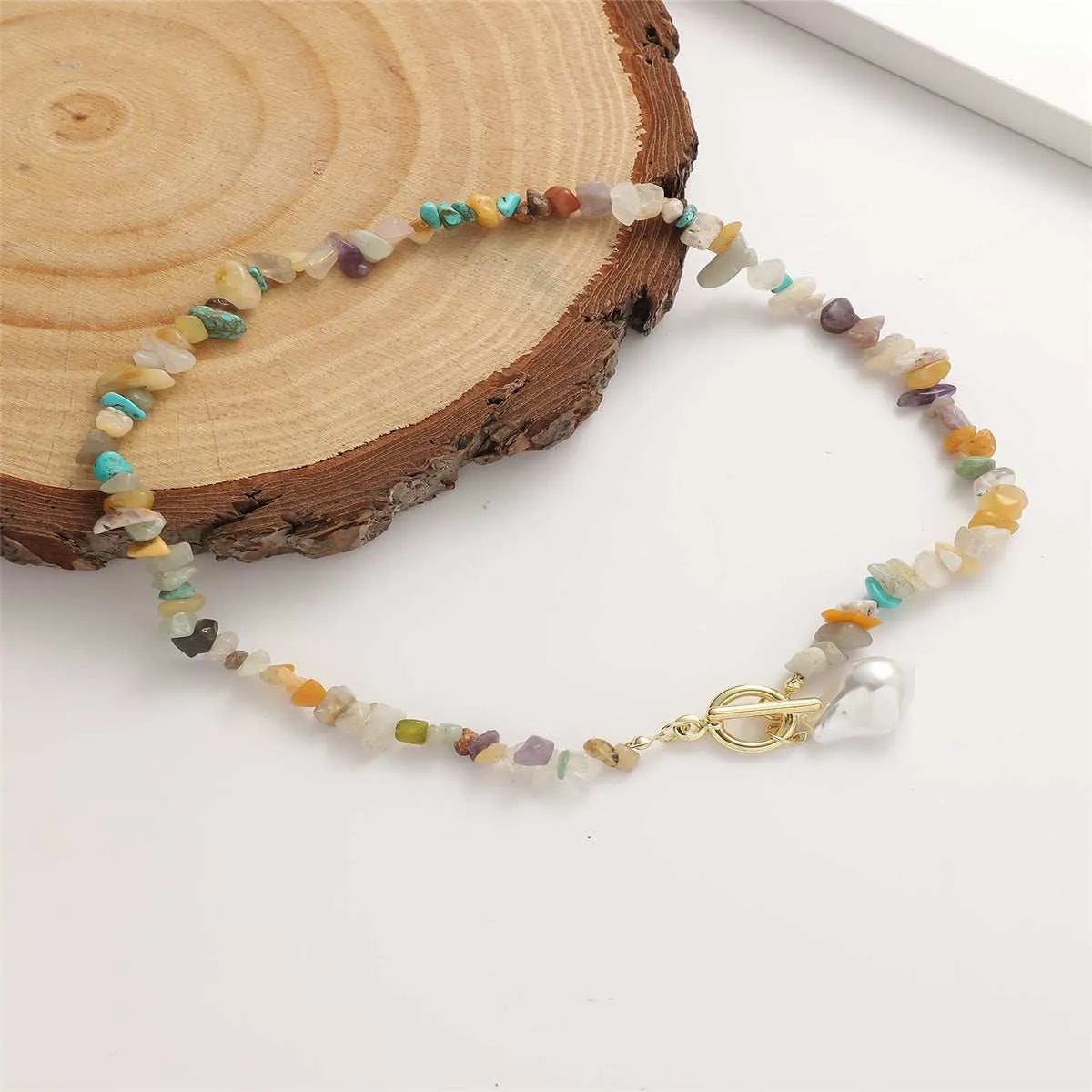 Resin Resin & Pearl Toggle Pendant Necklace sold by Zulily product image thumbnail 2