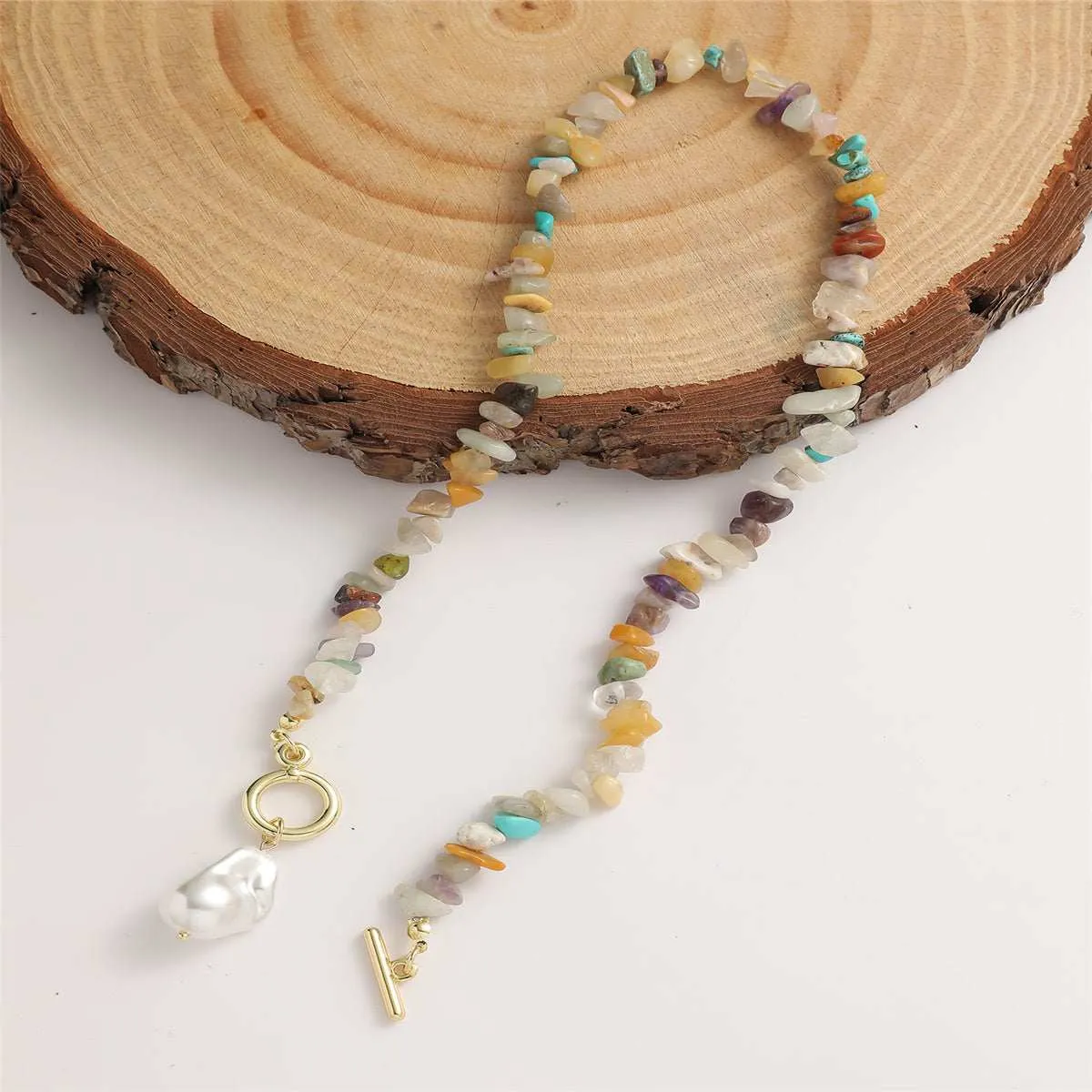 Resin Resin & Pearl Toggle Pendant Necklace sold by Zulily product image thumbnail 3