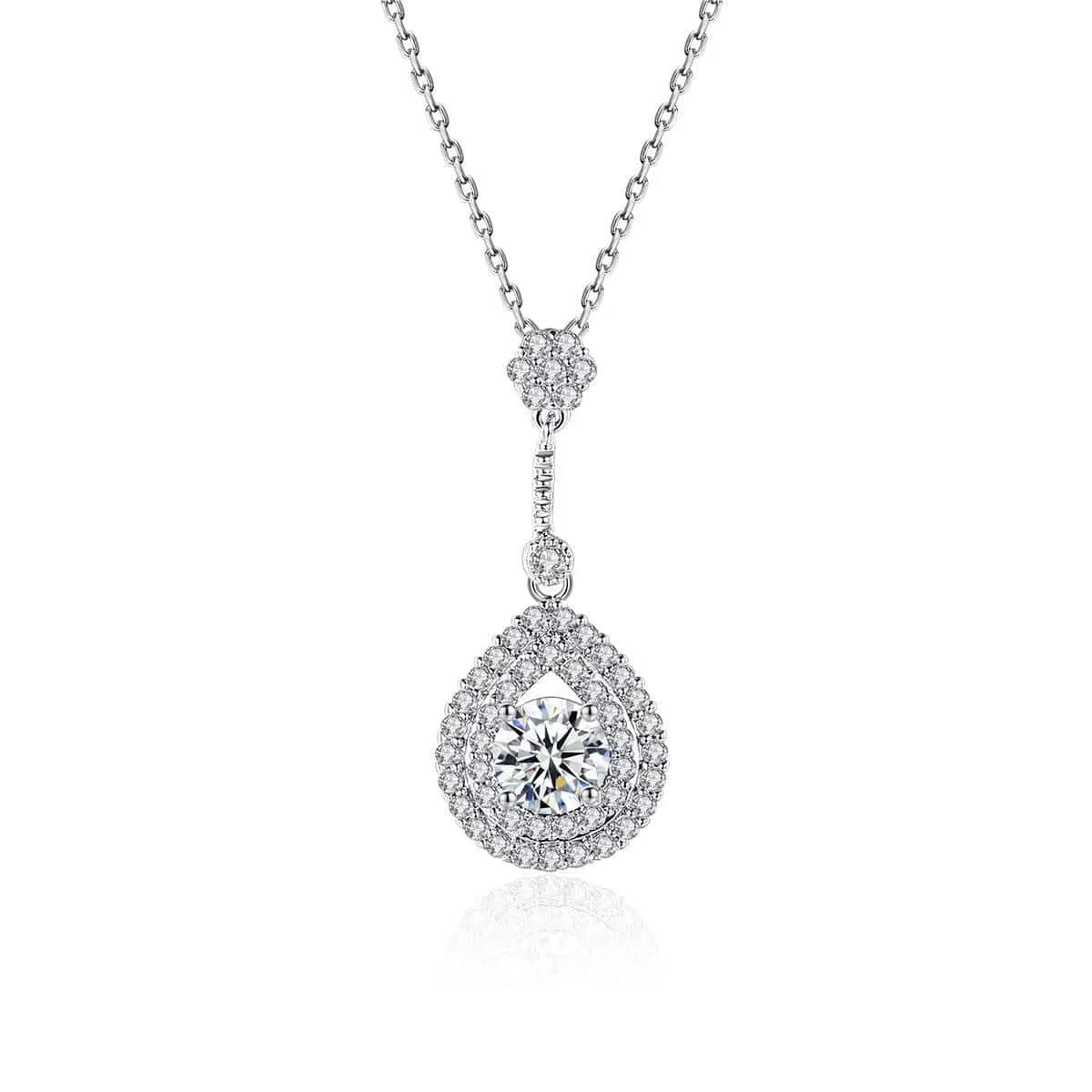 Crystal & Cubic Zirconia Silvertone Drop Pendant Necklace sold by Zulily product image thumbnail 2