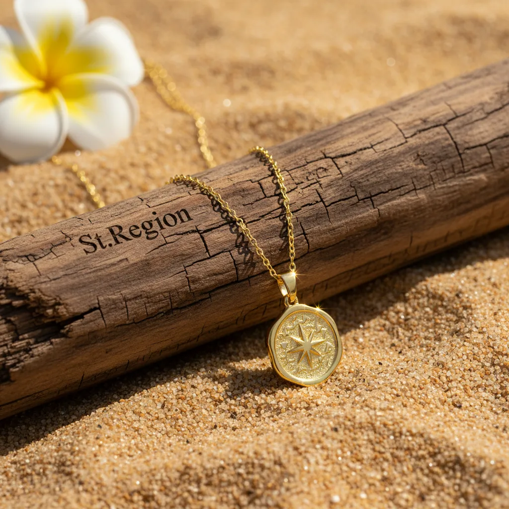 Goldtone Star Coin Pendant Necklace sold by Zulily product image thumbnail 3