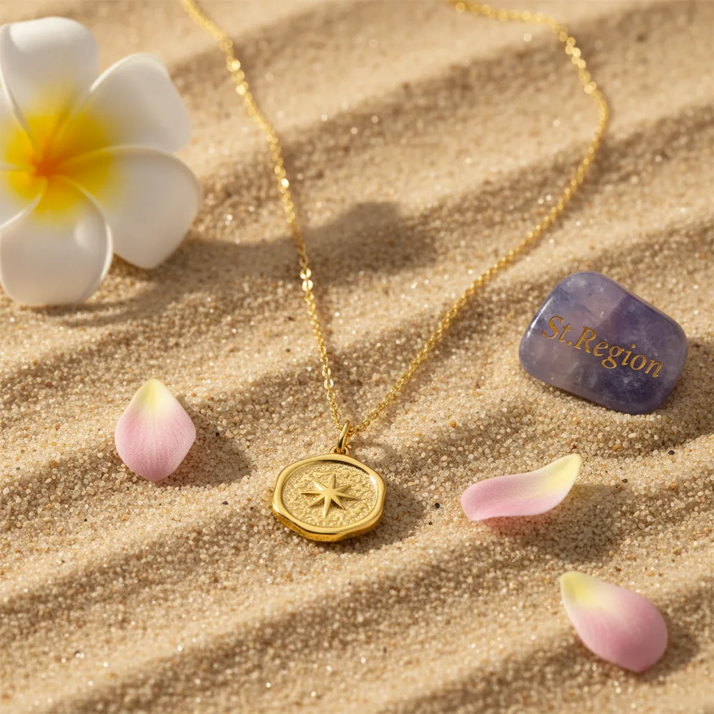 Goldtone Star Coin Pendant Necklace sold by Zulily product image thumbnail 4