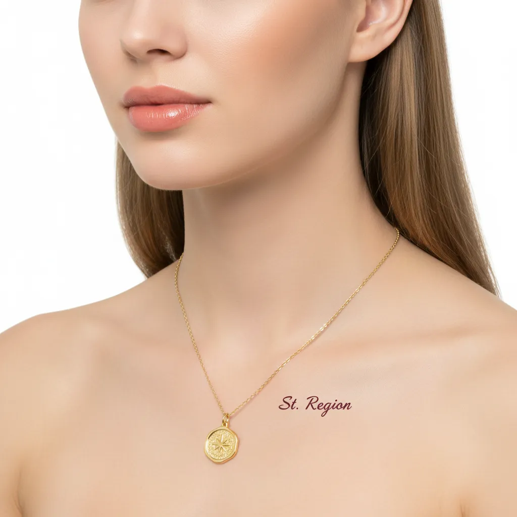 Goldtone Star Coin Pendant Necklace sold by Zulily product image thumbnail 5