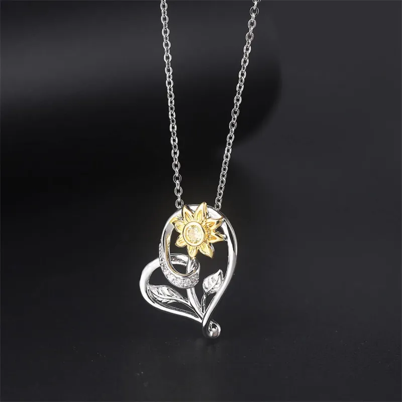 Cubic Zirconia & Two-Tone Mum Heart Pendant Necklace made by Zulily