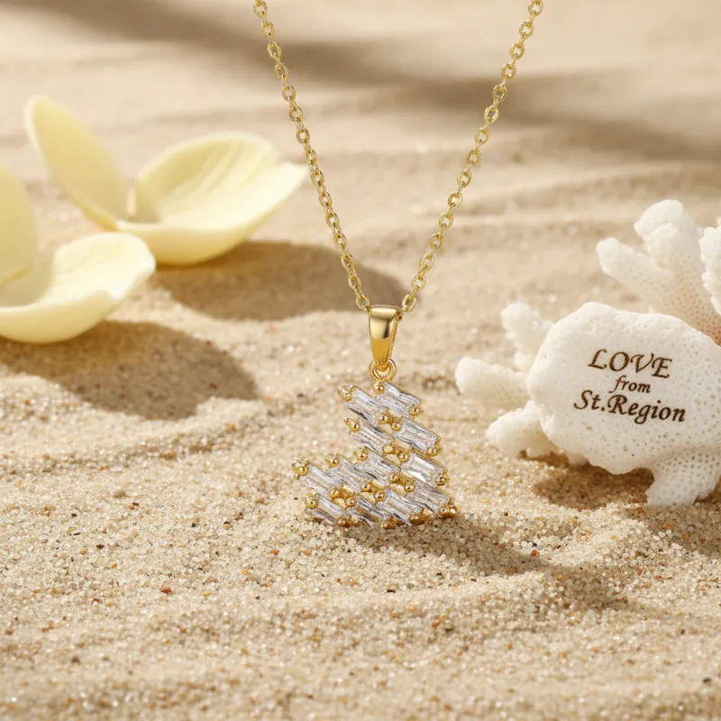 Crystal & Goldtone Heart Pendant Necklace made by Zulily