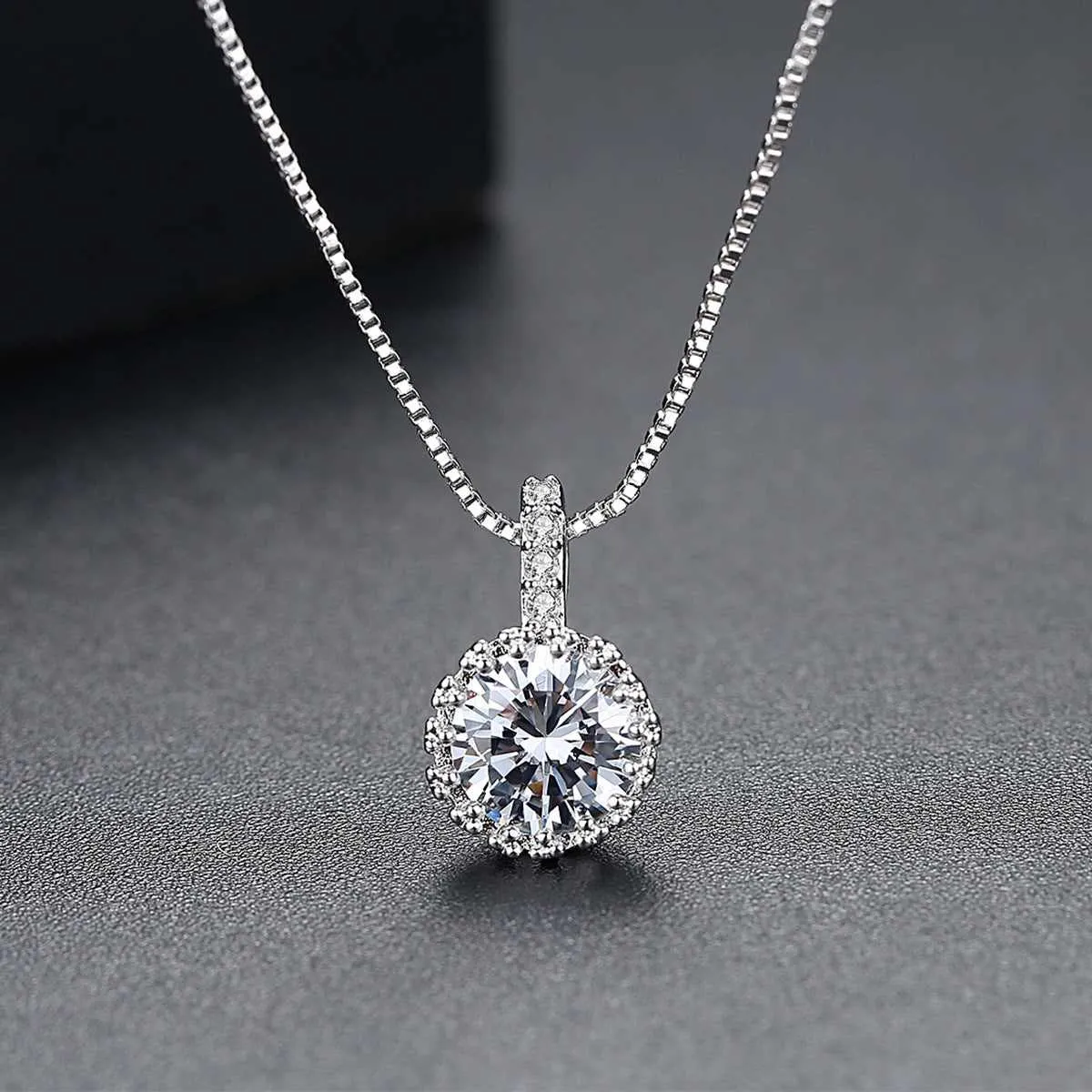 Crystal & Cubic Zirconia Round Pendant Necklace sold by Zulily