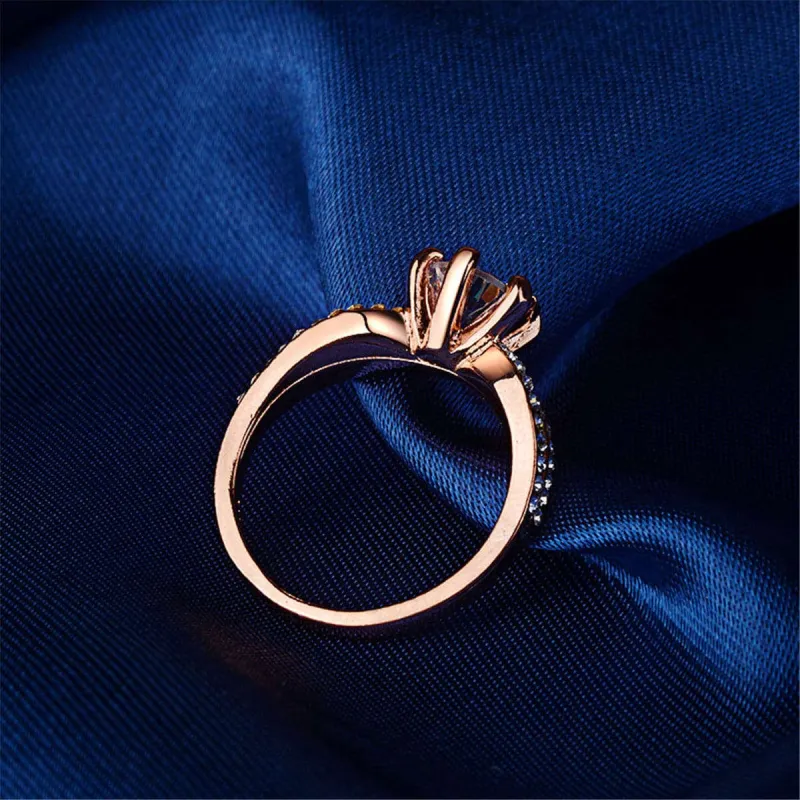 Cubic Zirconia & Rose Goldtone Pavé Ring made by Zulily