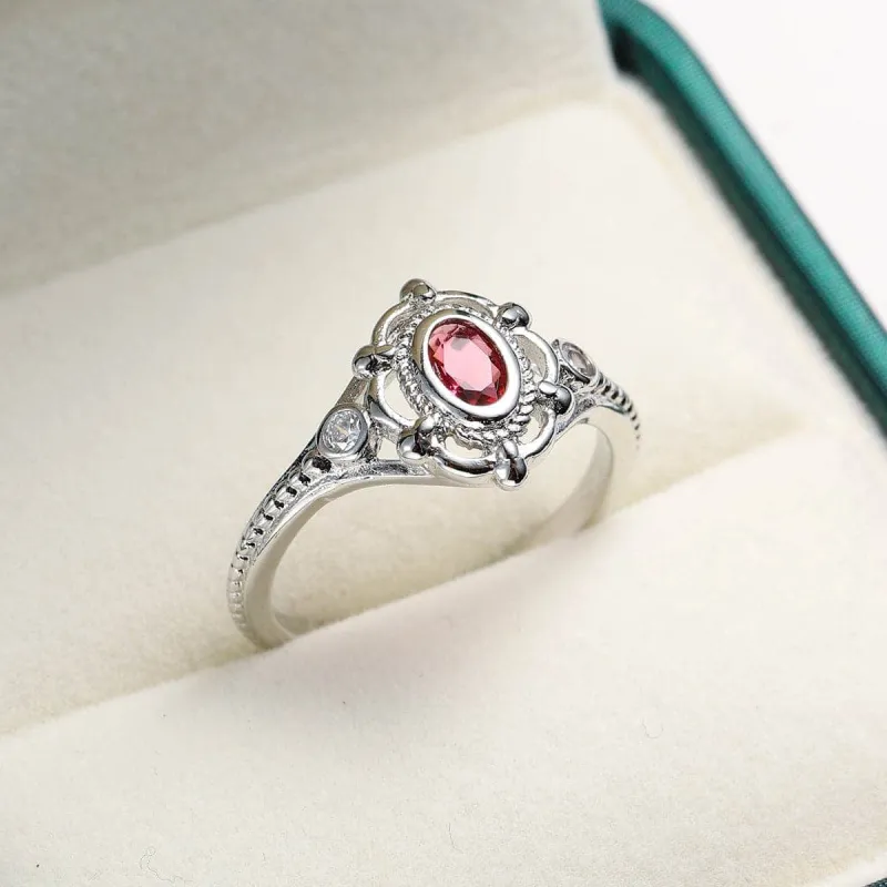 Rose Crystal & Cubic Zirconia Oval Ring made by Zulily